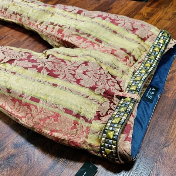 Coachella Maximalist Studded Rocker Leather Harley Y2K 49" Length - Picture 9 of 10